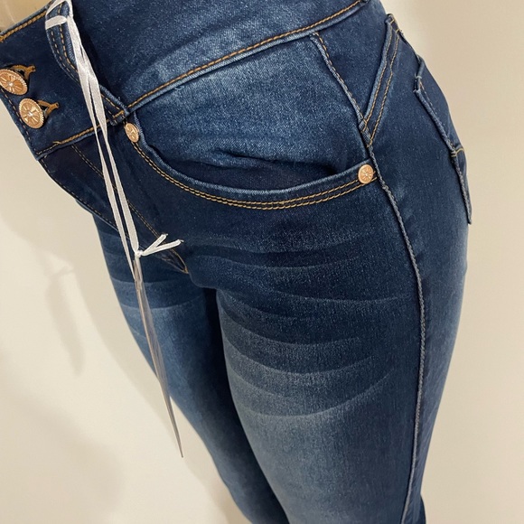 new Diva Star Colombian designed stretch high waist push up skinny jeans - Picture 3 of 4